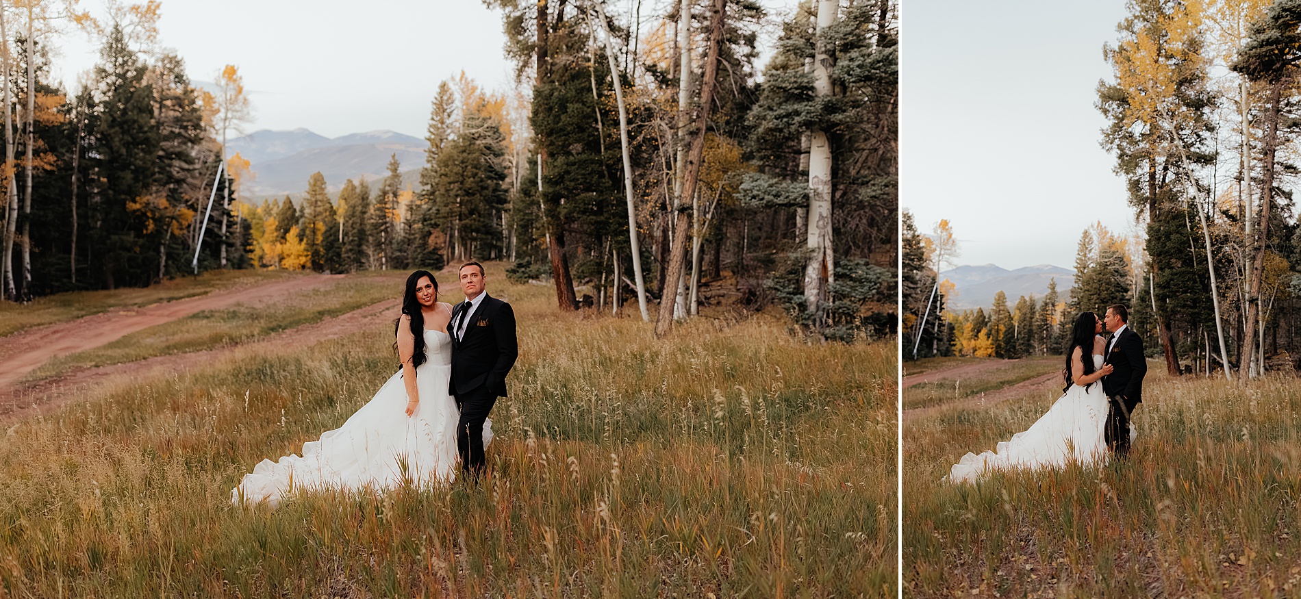 fall wedding photos in Angel Fire NM