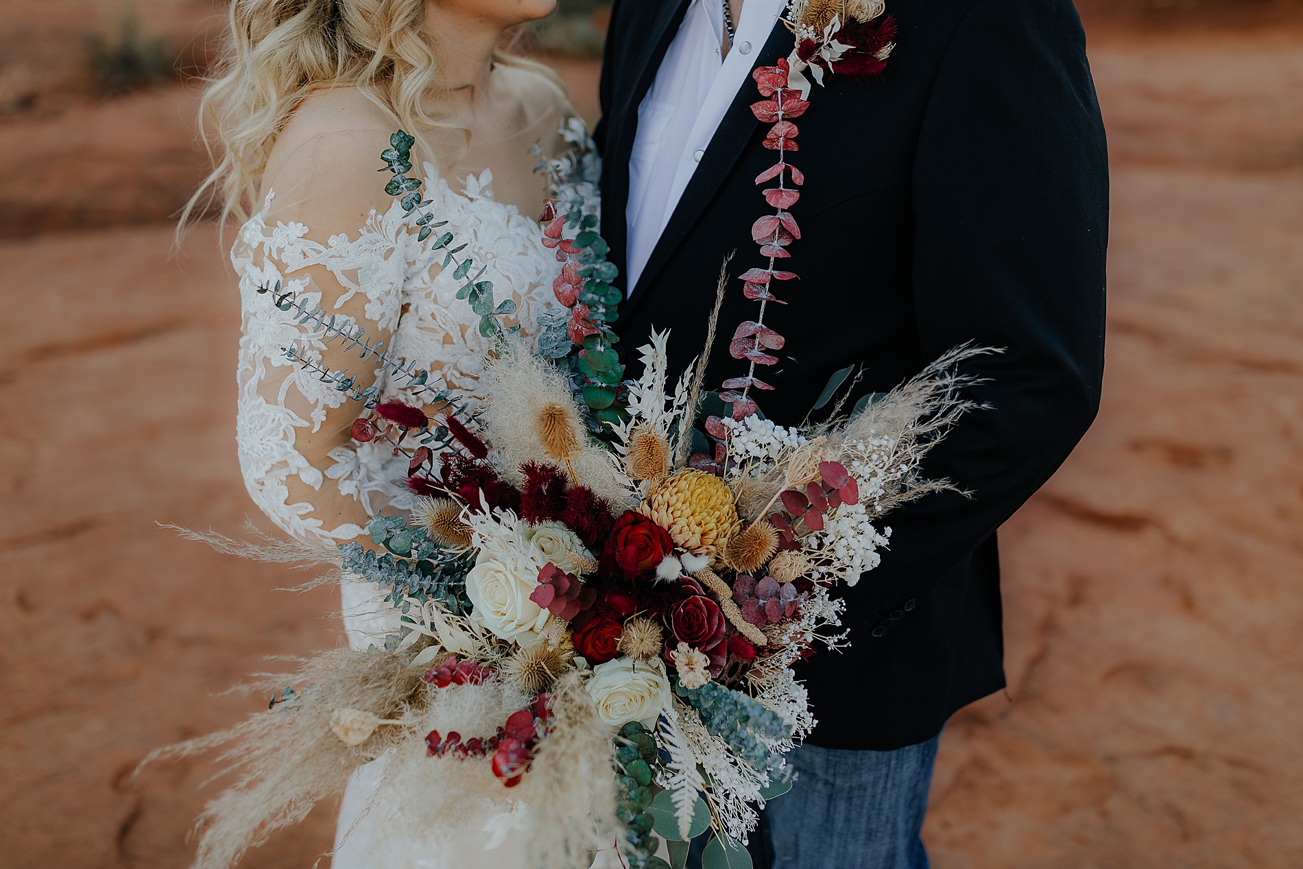 boho bridal bouquet 