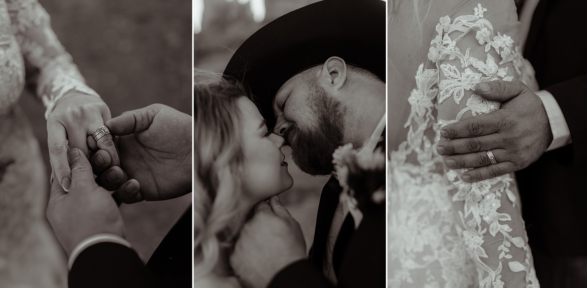 timeless black and white wedding photos 