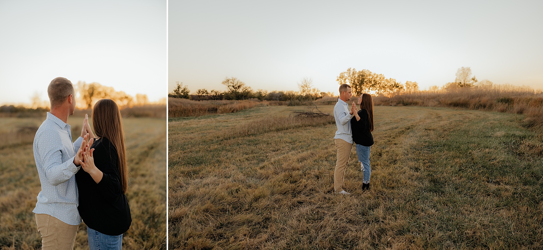 couple looking at the sunset